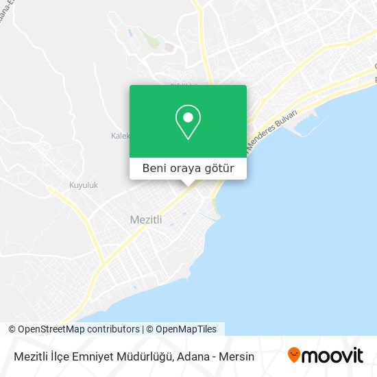 Mezitli İlçe Emniyet Müdürlüğü harita