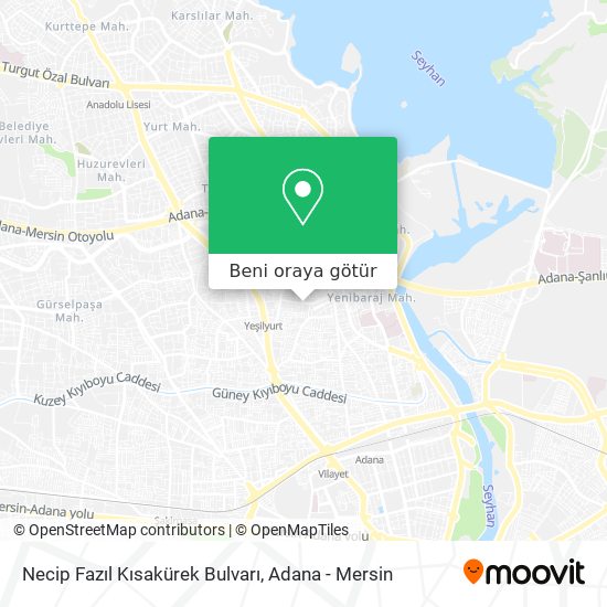 Necip Fazıl Kısakürek Bulvarı harita