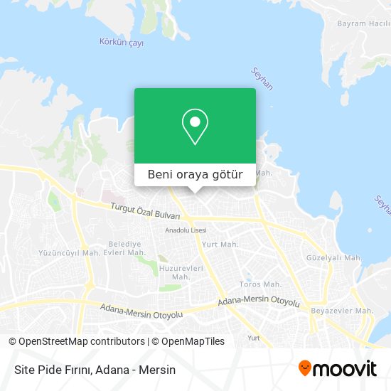 Site Pide Fırını harita