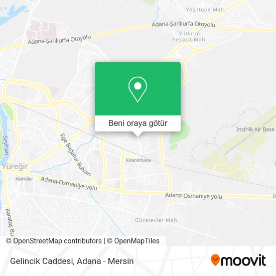 Gelincik Caddesi harita