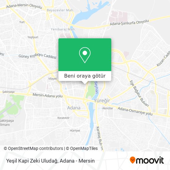 Yeşil Kapi Zeki Uludağ harita