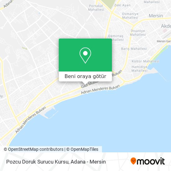 Pozcu Doruk Surucu Kursu harita