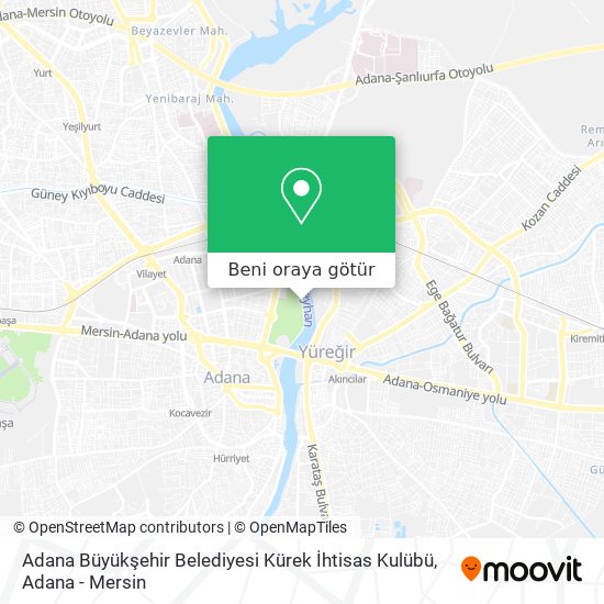 Adana Büyükşehir Belediyesi Kürek İhtisas Kulübü harita