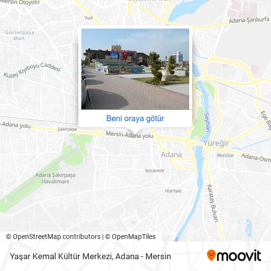 Yaşar Kemal Kültür Merkezi harita