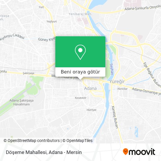 Döşeme Mahallesi harita