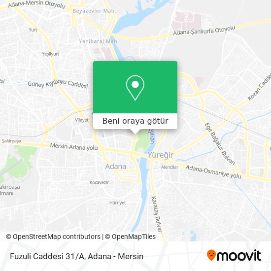 Fuzuli Caddesi 31/A harita