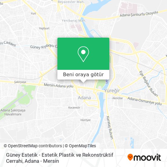 Güney Estetik - Estetik Plastik ve Rekonstrüktif Cerrahi harita