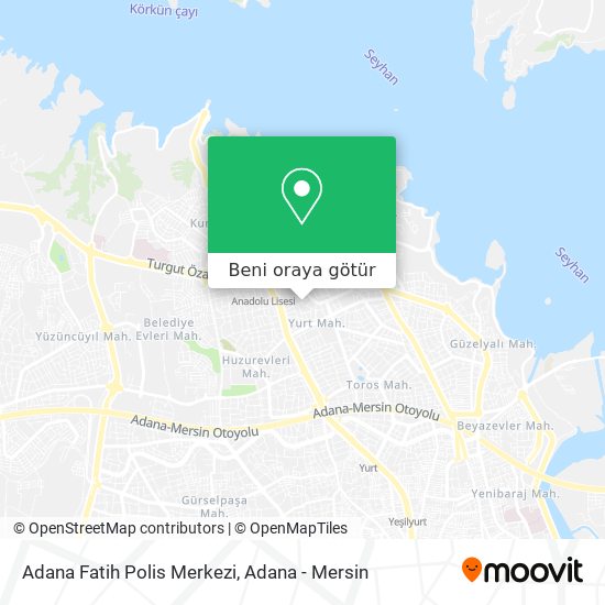 Adana Fatih Polis Merkezi harita