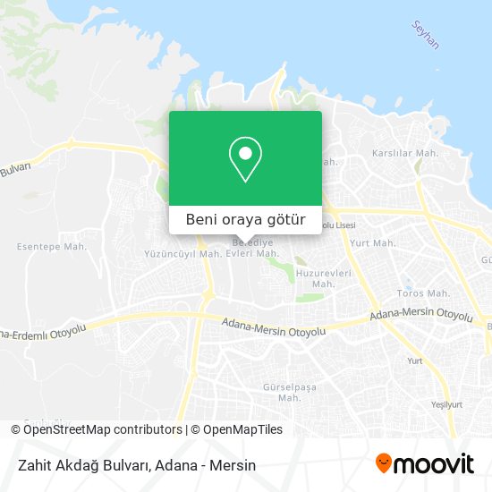 Zahit Akdağ Bulvarı harita