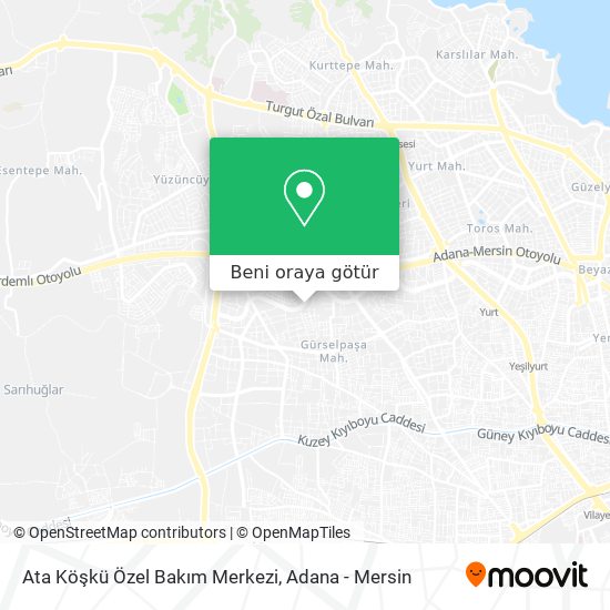 Ata Köşkü Özel Bakım Merkezi harita