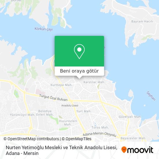 Nurten Yetimoğlu Mesleki ve Teknik Anadolu Lisesi harita
