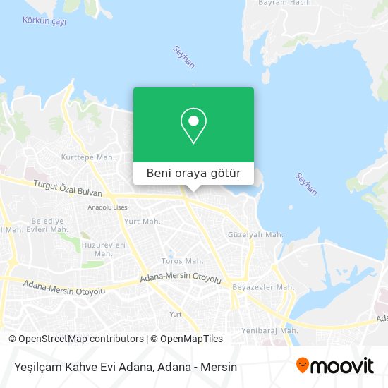 Yeşilçam Kahve Evi Adana harita