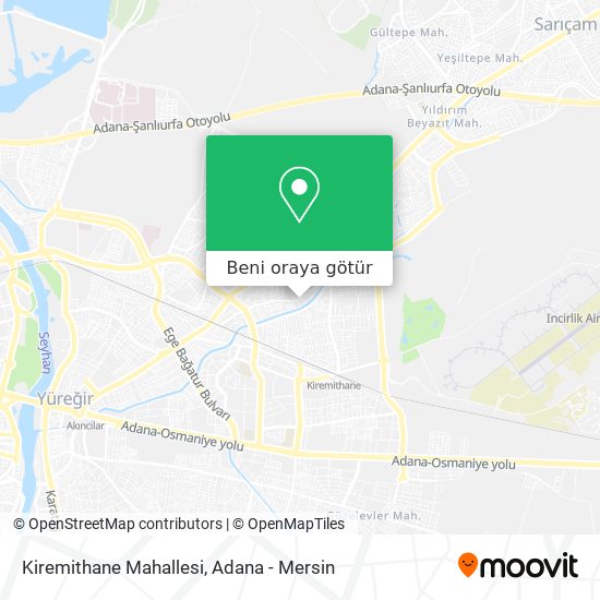 Kiremithane Mahallesi harita