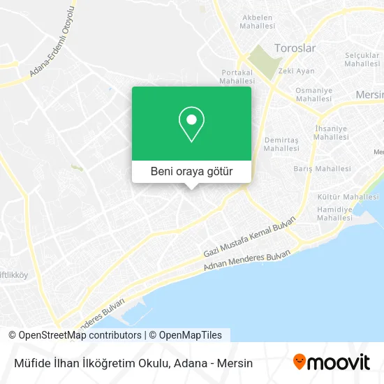Müfide İlhan İlköğretim Okulu harita