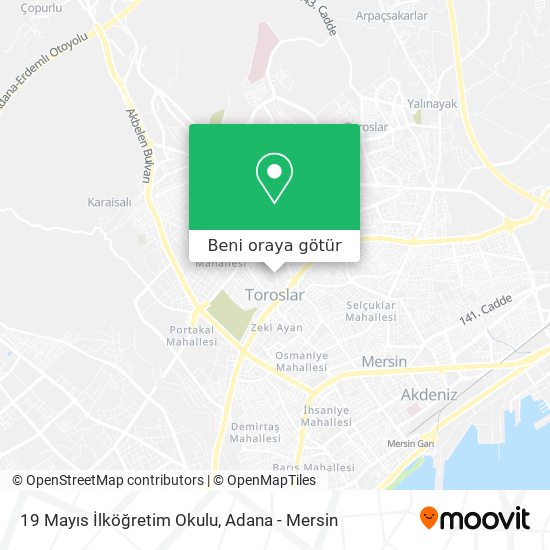 19 Mayıs İlköğretim Okulu harita