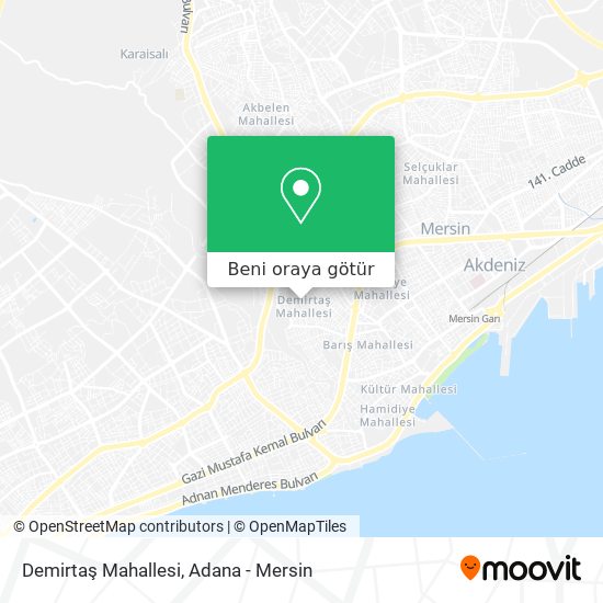 Demirtaş Mahallesi harita