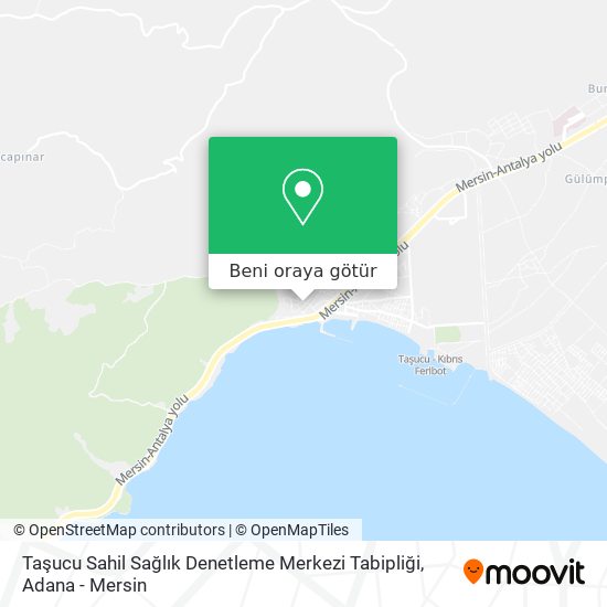 Taşucu Sahil Sağlık Denetleme Merkezi Tabipliği harita