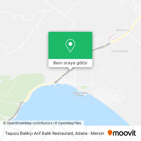 Taşucu Balıkçı Arif Balık Restaurant harita