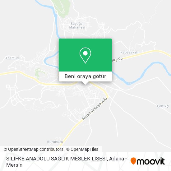 SİLİFKE ANADOLU SAĞLIK MESLEK LİSESİ harita