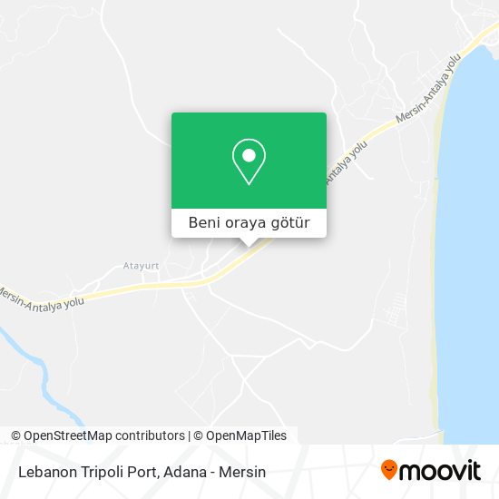 Lebanon Tripoli Port harita