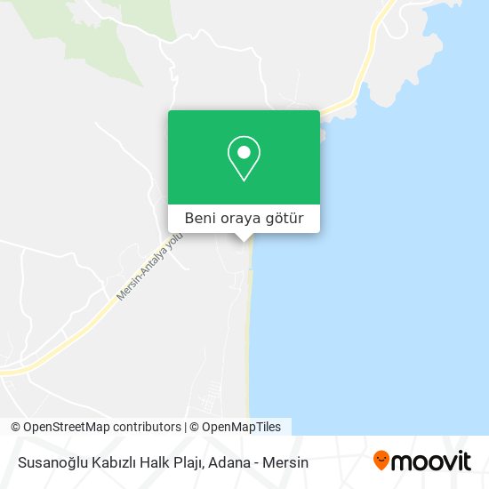 Susanoğlu Kabızlı Halk Plajı harita