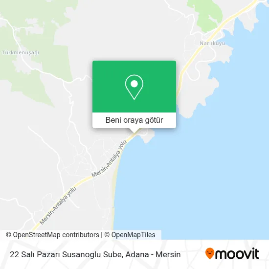 22 Salı Pazarı Susanoglu Sube harita