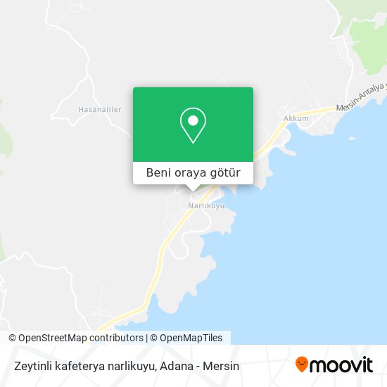 Zeytinli kafeterya narlikuyu harita