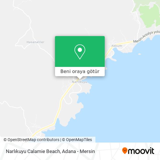 Narlıkuyu Calamie Beach harita