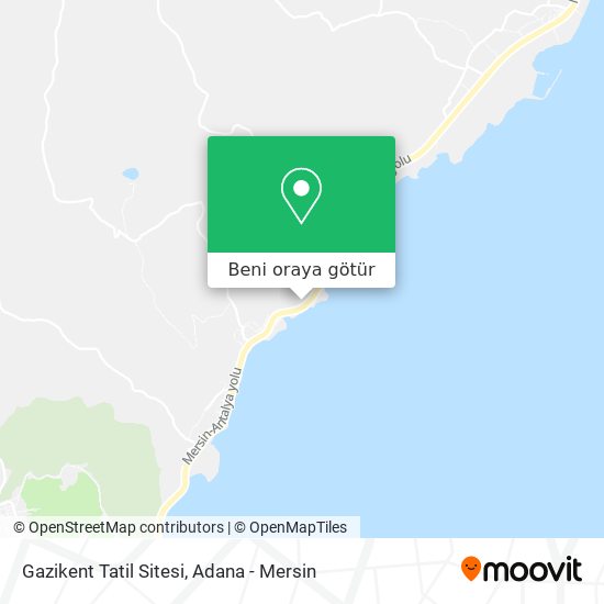Gazikent Tatil Sitesi harita