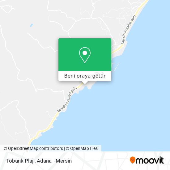 Töbank Plaji harita