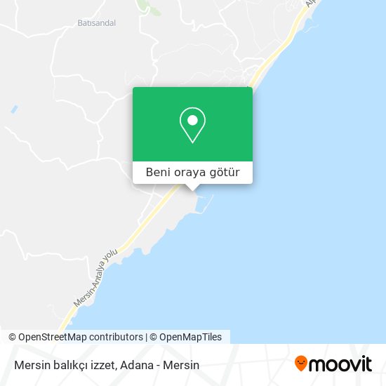Mersin balıkçı izzet harita