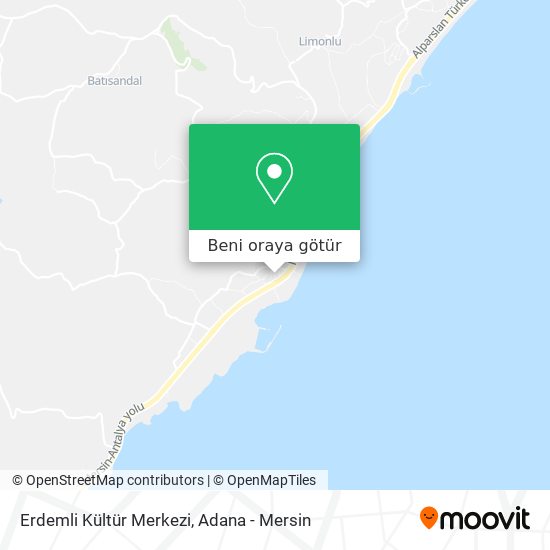 Erdemli Kültür Merkezi harita