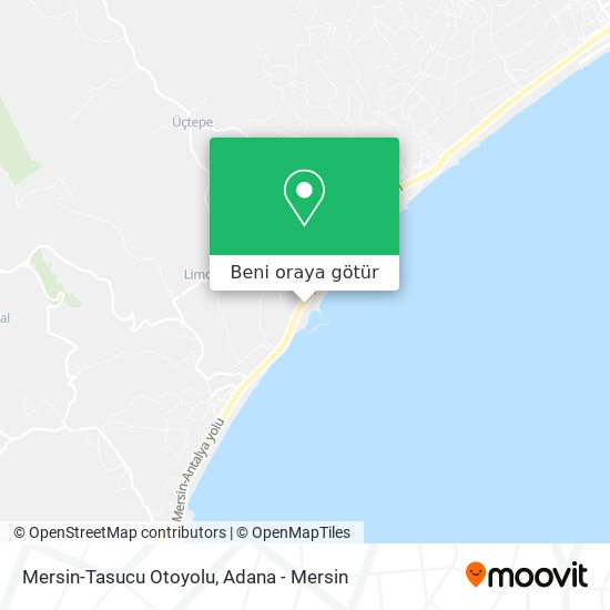 Mersin-Tasucu Otoyolu harita