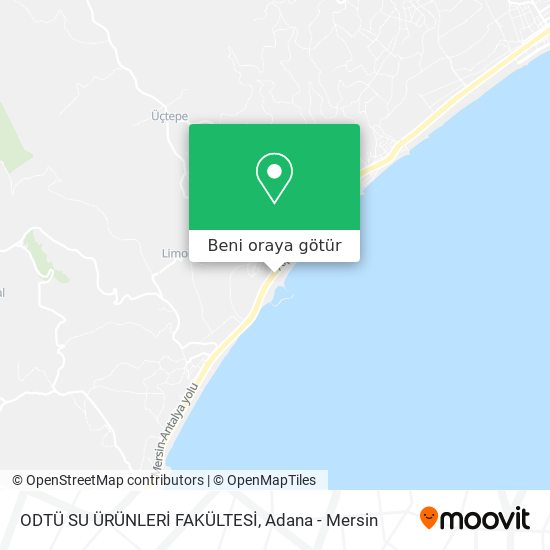 ODTÜ SU ÜRÜNLERİ FAKÜLTESİ harita