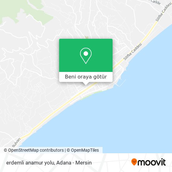 erdemli anamur yolu harita