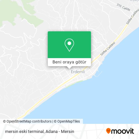 mersin eski terminal harita