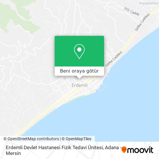 Erdemli Devlet Hastanesi Fizik Tedavi Ünitesi harita