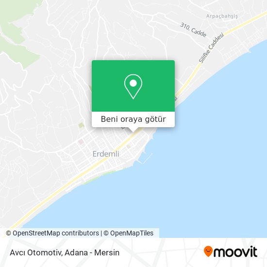 Avcı Otomotiv harita