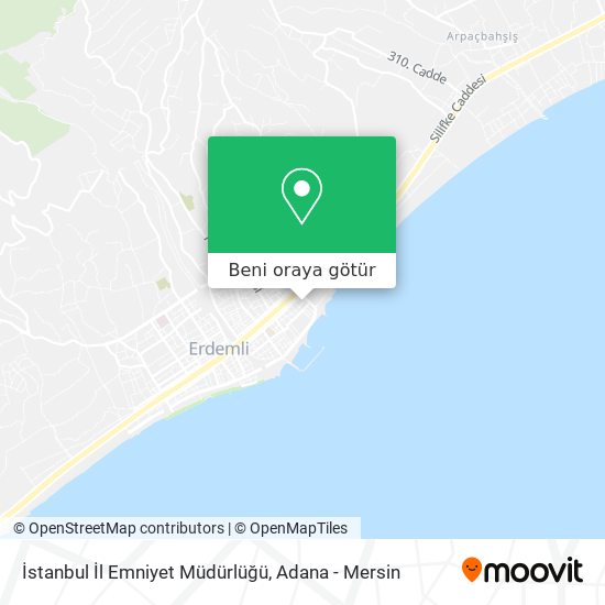 İstanbul İl Emniyet Müdürlüğü harita
