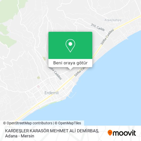 KARDEŞLER KARASÖR MEHMET ALİ DEMİRBAŞ harita