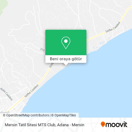Mersin Tatil Sitesi MTS Club harita