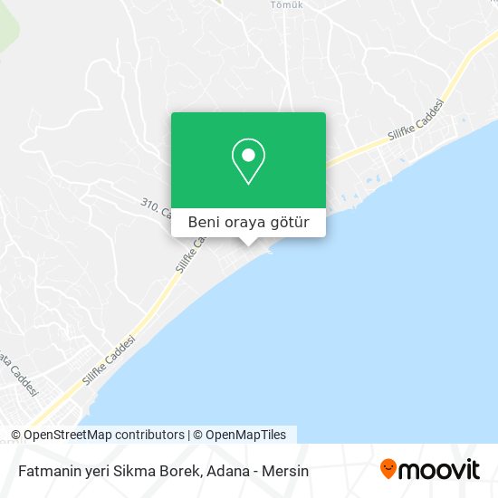 Fatmanin yeri Sikma Borek harita