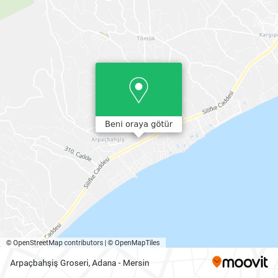 Arpaçbahşiş Groseri harita