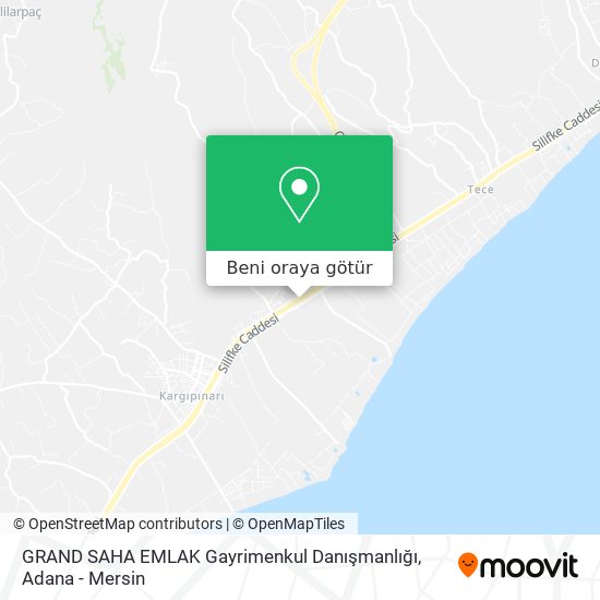 GRAND SAHA EMLAK Gayrimenkul Danışmanlığı harita