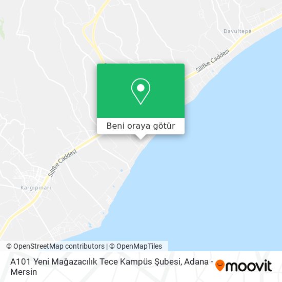 A101 Yeni Mağazacılık Tece Kampüs Şubesi harita