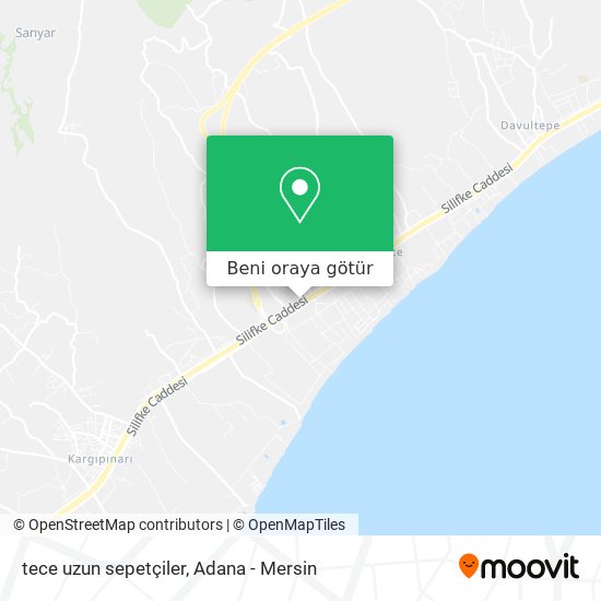 tece uzun sepetçiler harita