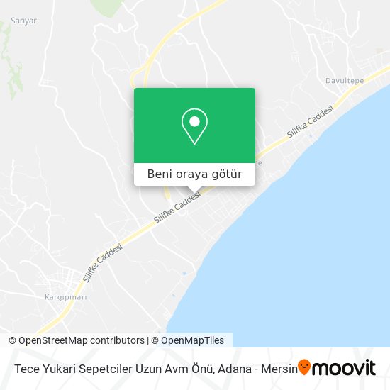 Tece Yukari Sepetciler Uzun Avm Önü harita