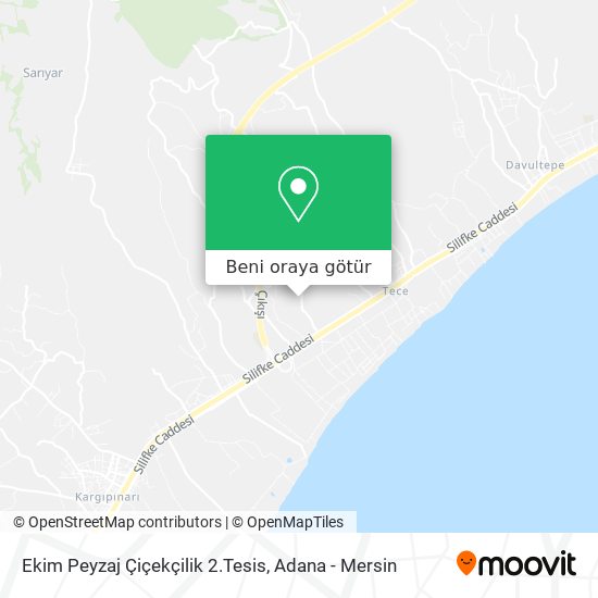 Ekim Peyzaj Çiçekçilik 2.Tesis harita