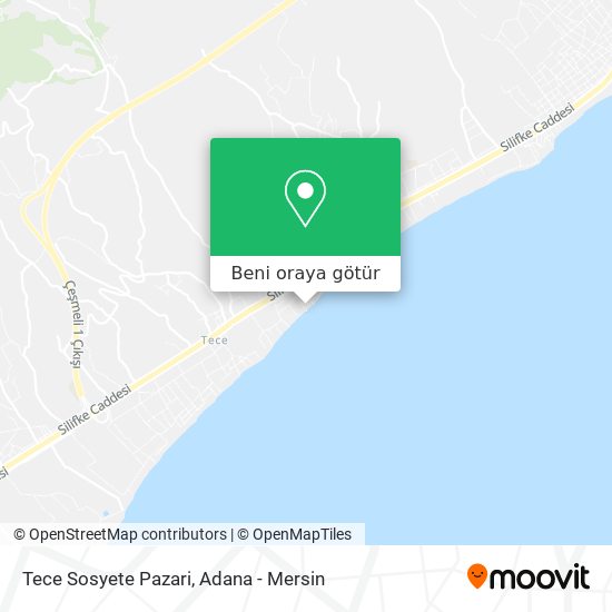 Tece Sosyete Pazari harita