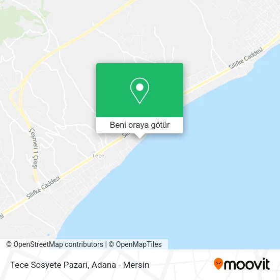 Tece Sosyete Pazari harita